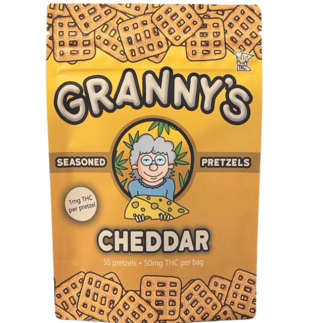 Cheddar - 1mg Hemp THC Pretzels - 50pk