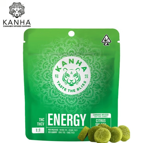 KANHA NANO - Citrus Splash Energy Gummies 1:1 - 100mg THC / 100mg THCV