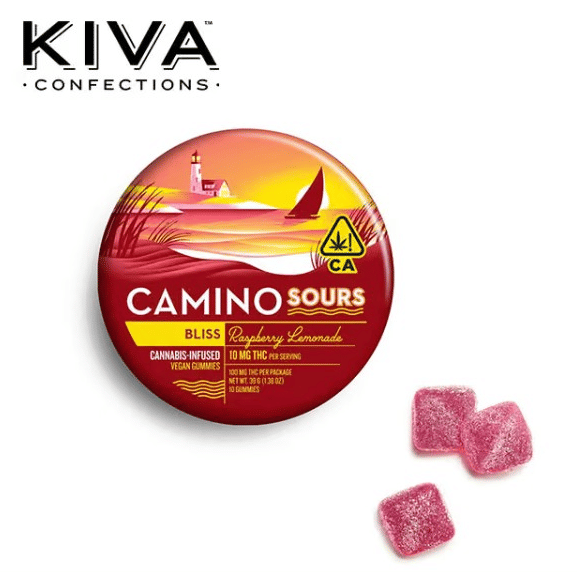 Camino Sours - Raspberry Lemonade 'Bliss' Gummies - 100mg package