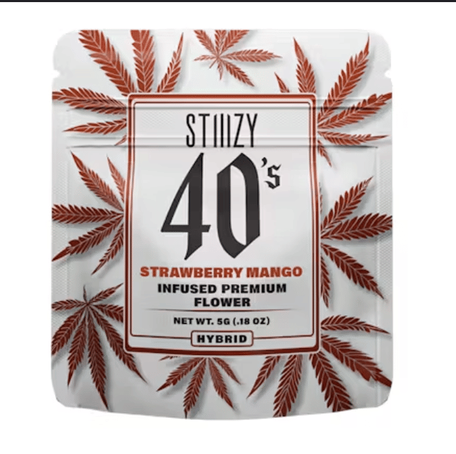 STIIIZY - 40's - Strawberry Mango - Infused Flower - 7g "Smalls"
