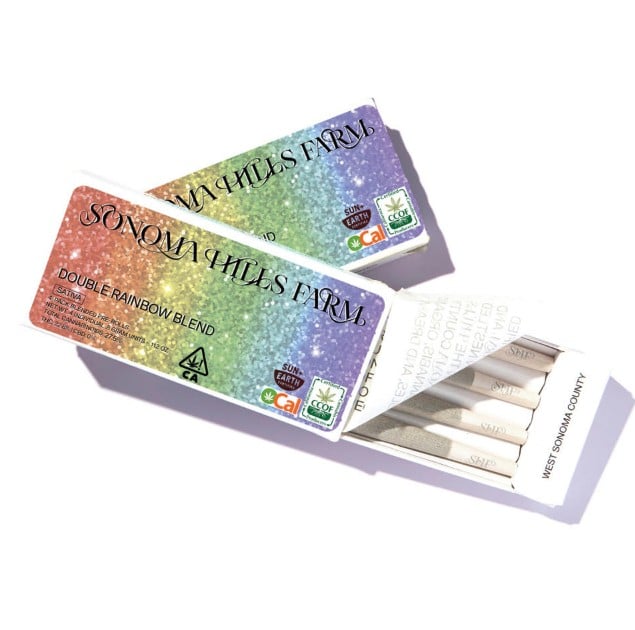 DOUBLE RAINBOW BLEND 4-PACK PRE-ROLLS | SONOMA HILLS FARM
