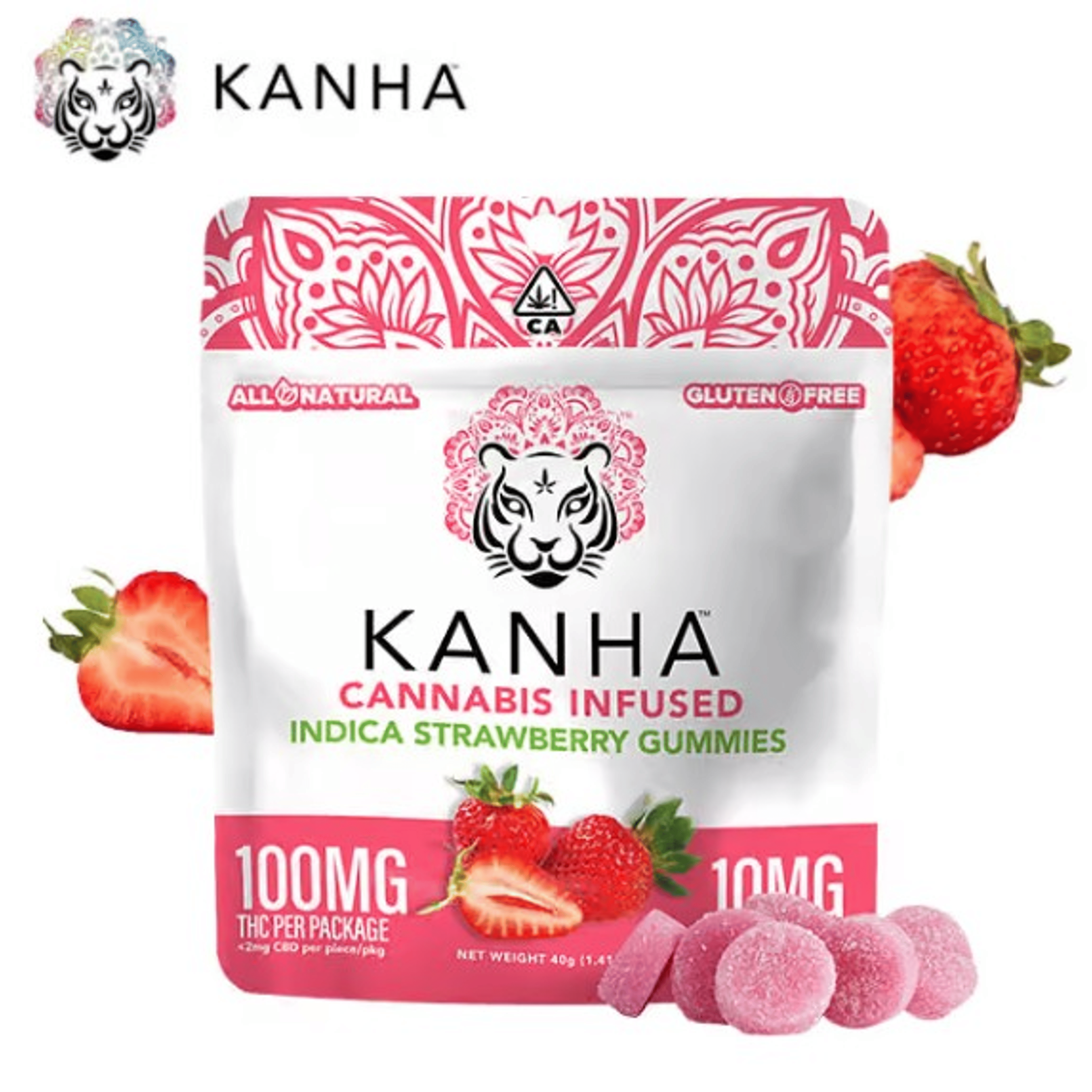 KANHA - Strawberry Gummies - 100mg - KANHA - Strawberry - Gummy - 100mg - $11.99 - Edibles