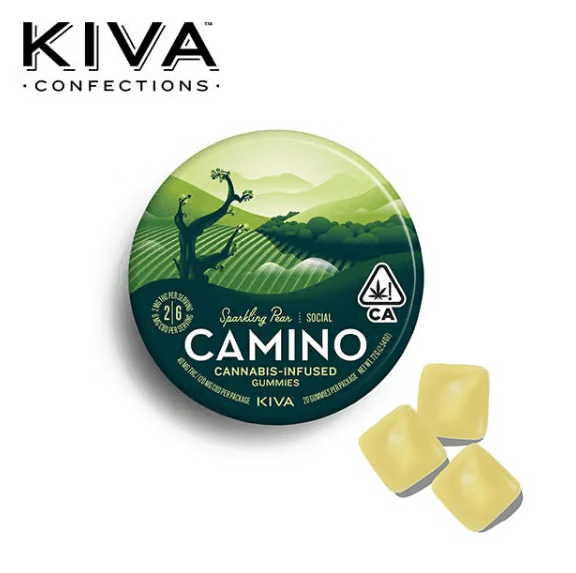 Camino - Sparkling Pear 'Social' Gummies - 40mg THC / 120mg CBD package