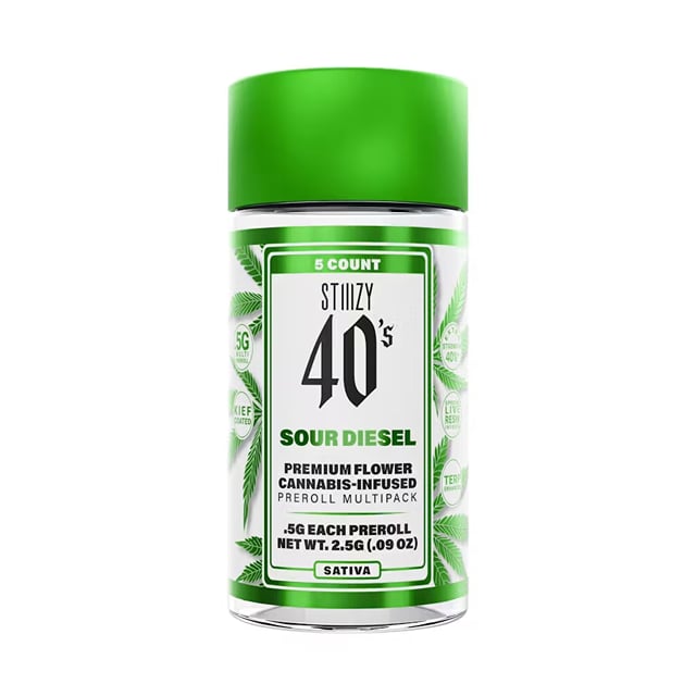 Sour Diesel - Infused 40's Preroll 5pk - 2.5g