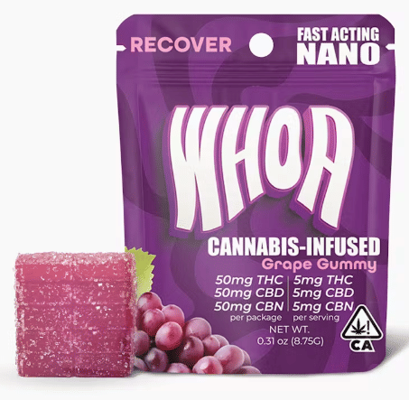 WHOA - Grape Gummies - 50mg THC + 50mg CBN + 50mg CBD *B2G1 EVERYDAY* - WHOA - Grape - Gummy - 50mg - $7.99 - Edibles