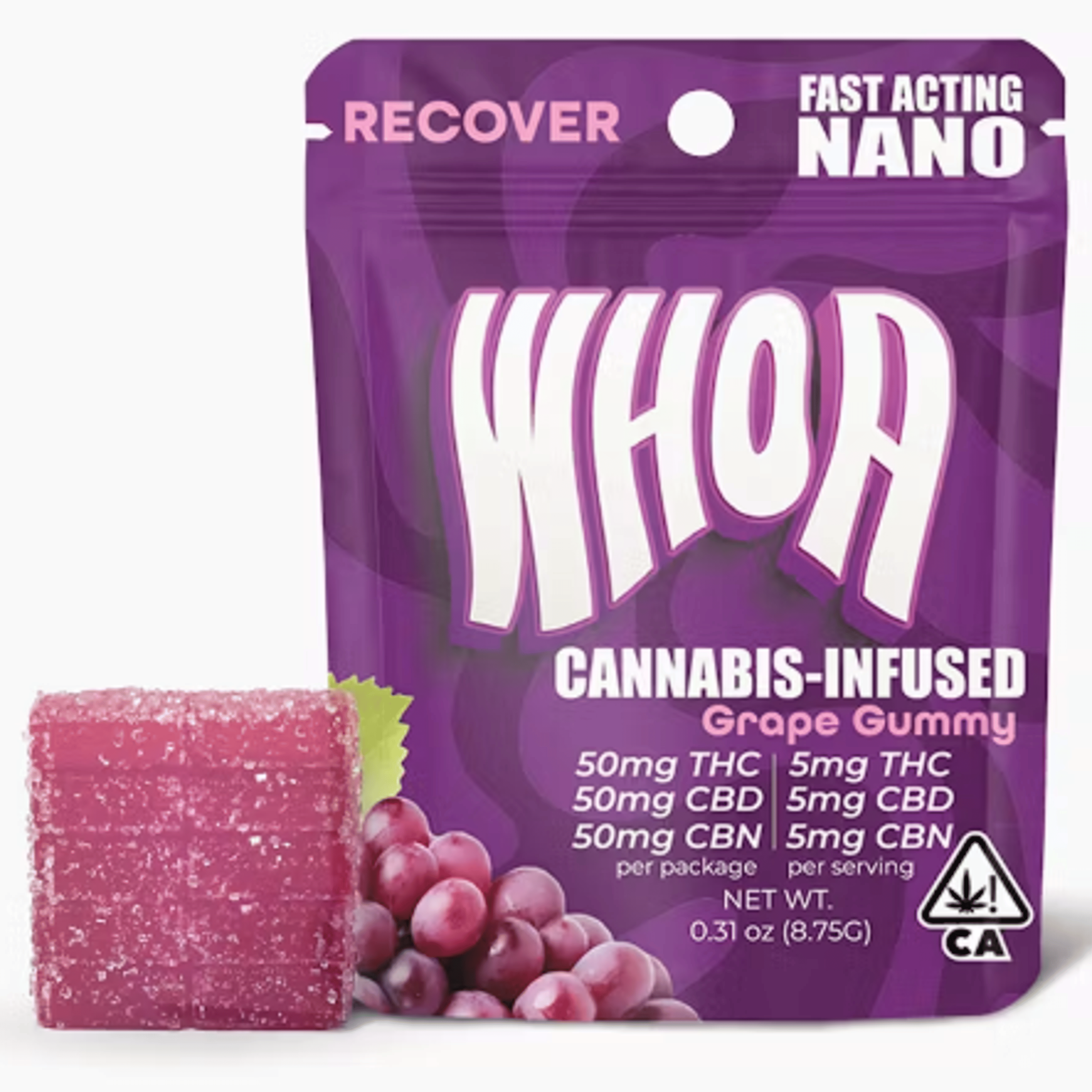 WHOA - Grape Gummies - 50mg THC + 50mg CBN + 50mg CBD *B2G1 EVERYDAY* - WHOA - Grape - Gummy - 50mg - $7.99 - Edibles