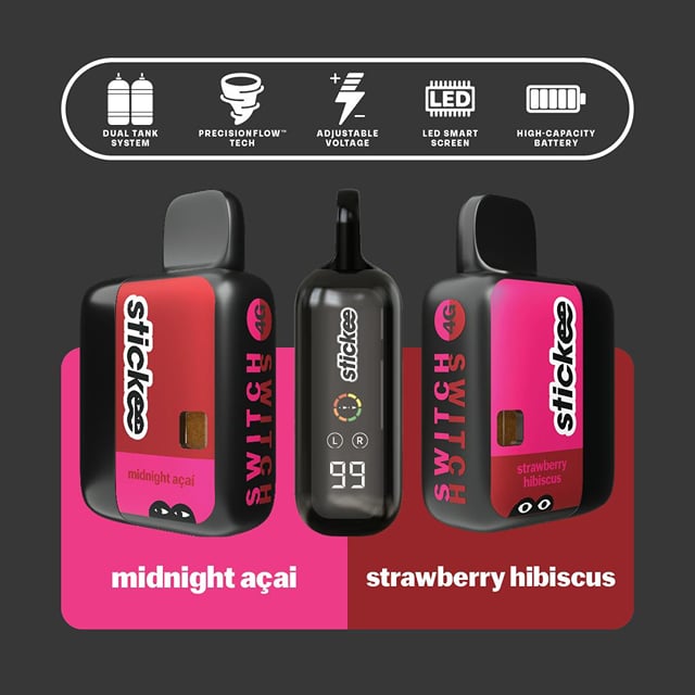 Switch Disposable 4g - Midnight Acai + Strawberry Hibiscus