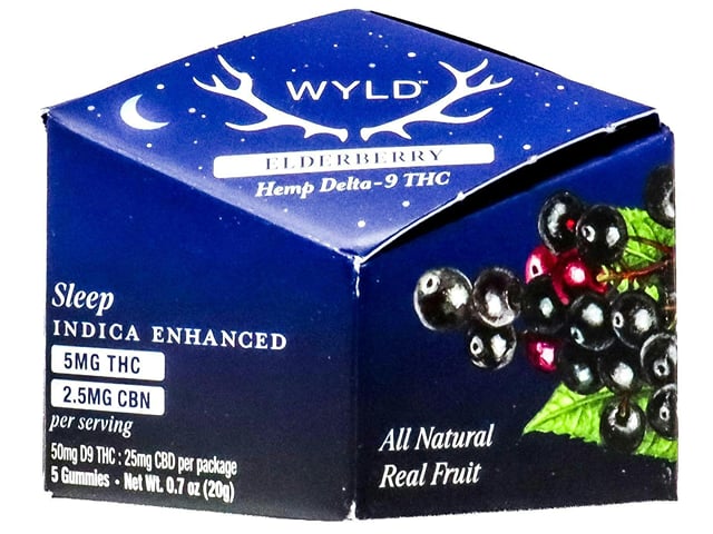 Elderberry 2:1 CBN + Indica Enhanced Gummies | Gummies | 5pk | 5mg/ea
