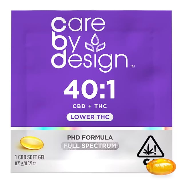 40:1 CBD + Lower THC Full Spectrum CBD Soft Gels - 1ct