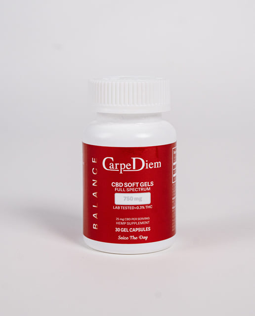 Balance CBD Soft Gels 750 mg Full-Spectrum - 30 Gel Capsules