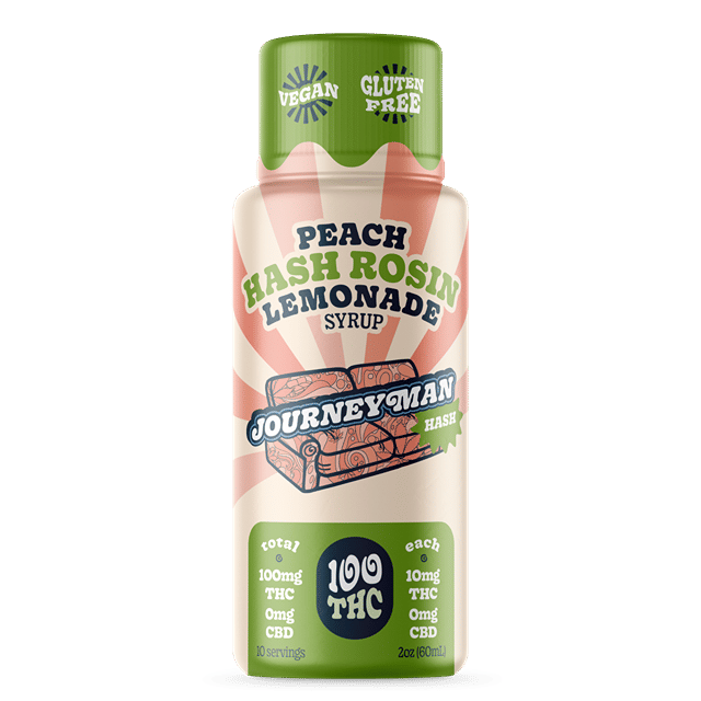 Peach Lemonade- HASH ROSIN Syrup 100mg
