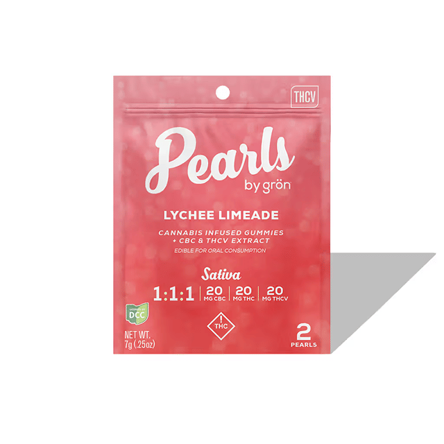 Lychee Limeade Pearls 1:1:1 THC:THCV:CBC (2-Pack)