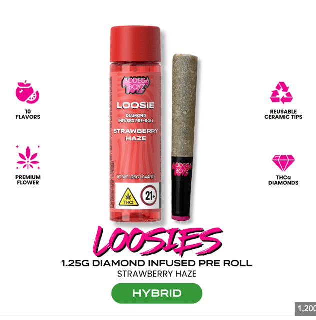 Bodega Boyz | Infused Pre-Roll | 1.25 g | H | Strawberry Haze