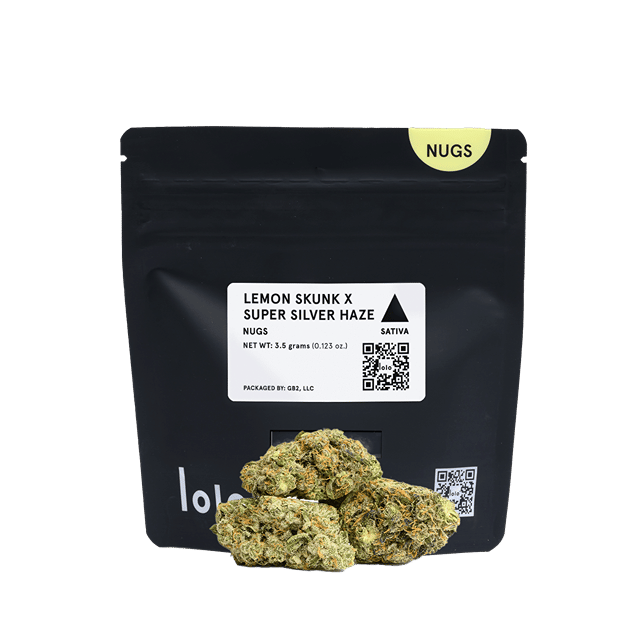 Lemon Skunk + Super Silver Haze | Black | 3.5g Flower