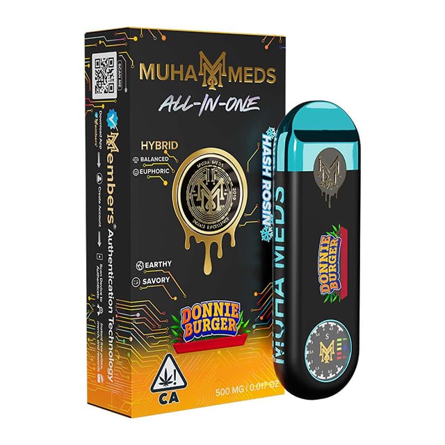 MUHA MEDS | .5G | DONNIE BURGER | DISPOSABLE HASH ROSIN