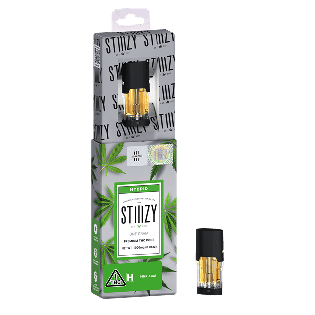 Vape Cartridge - PINK ACAI 1G Original THC Pod - STIIIZY
