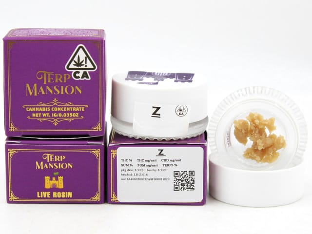 TERP MANSION: Z - (1g) Live Rosin