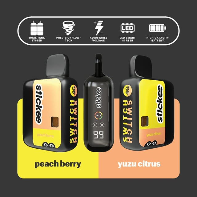 Switch Disposable 4g - Peach Berry + Yuzu Citrus