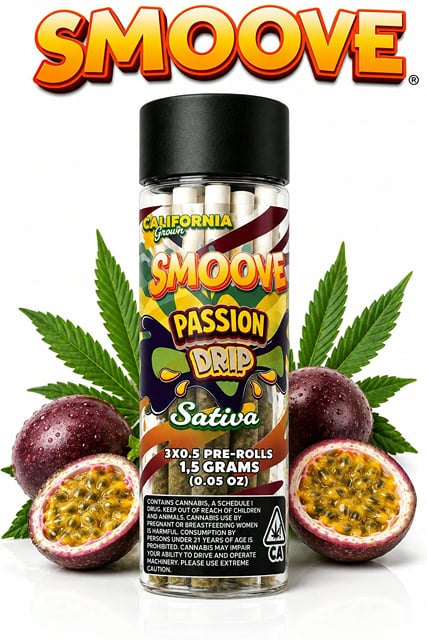 Smoove- Passion Drip 1.5g Pre Roll 3PK