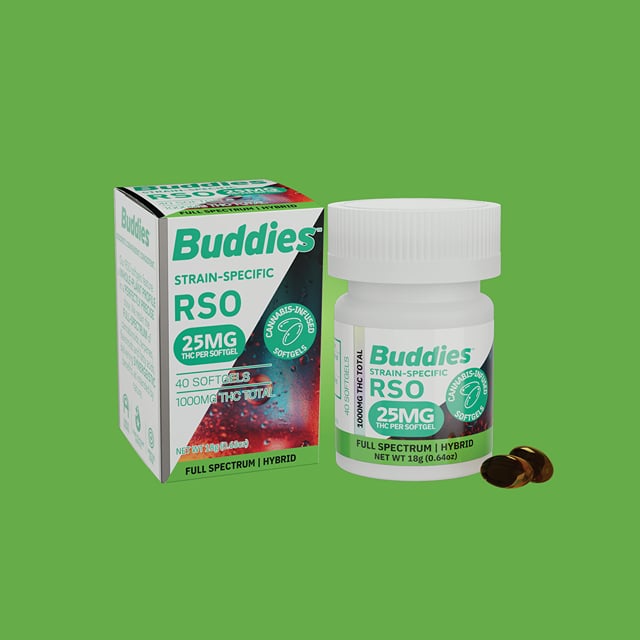 RSO - Hybrid - Soft Gels - Capsules - THC - 40ct - 25mg/each - 1000mg