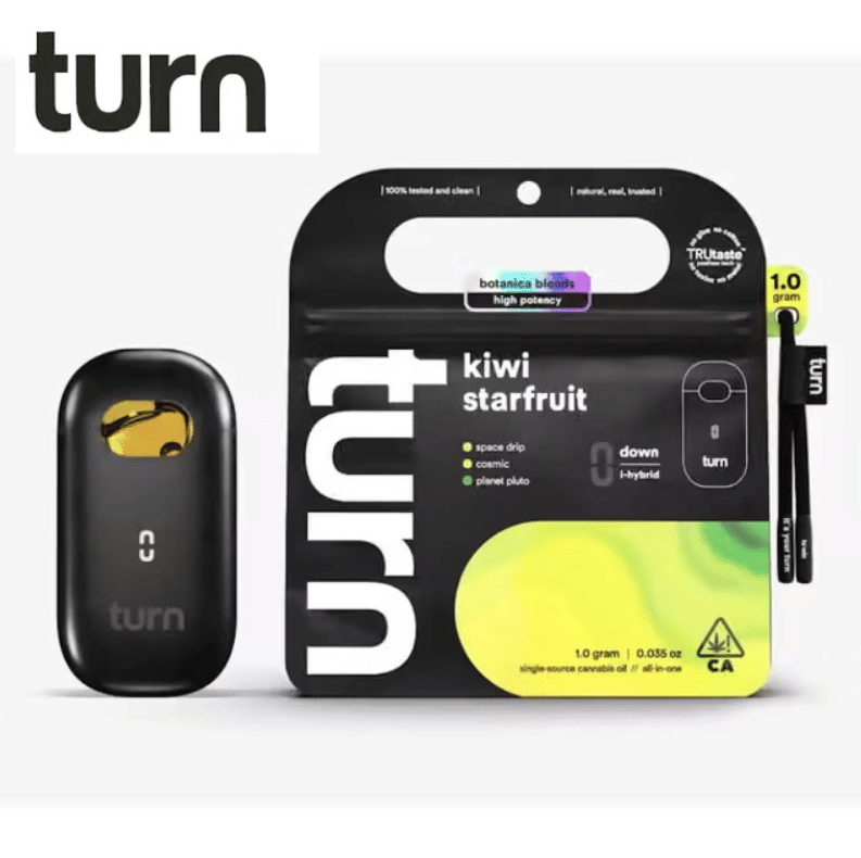 Turn AIO - Kiwi Starfruit - Botanica Blends All In One Vape - 1g