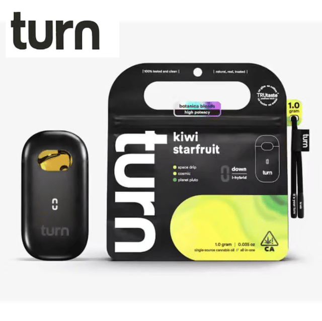 Turn AIO - Kiwi Starfruit - Botanica Blends All In One Vape - 1g