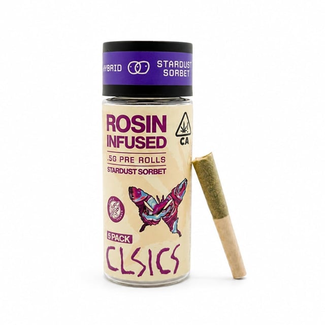 Stardust Sorbet | 5pk Rosin Infused Prerolls