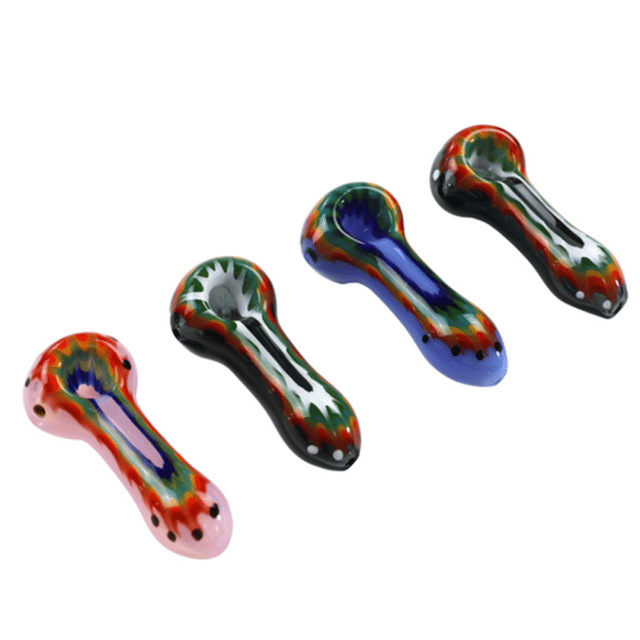 Hand Pipe 5" - Cascade Rainbow