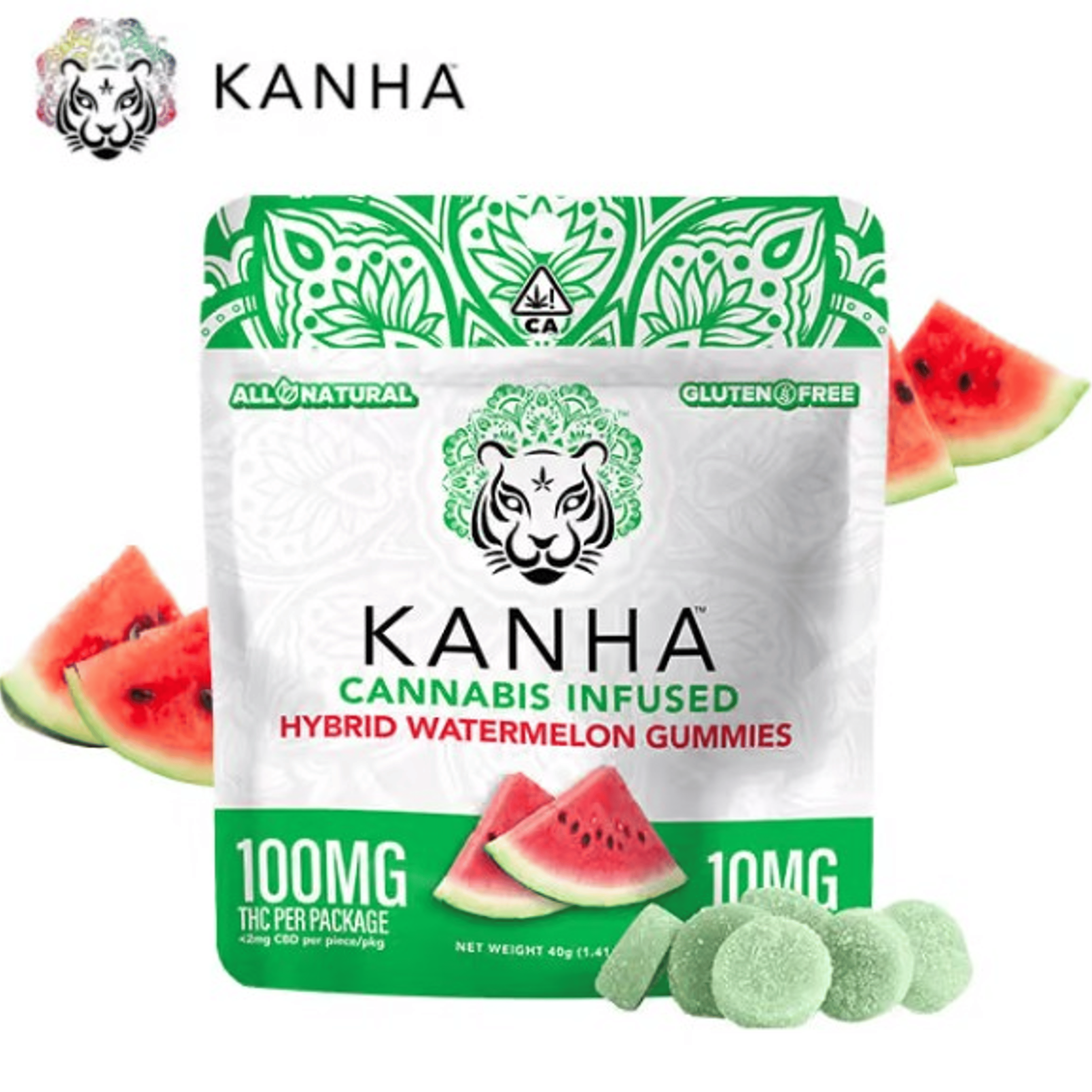 KANHA - Watermelon Gummies - 100mg - KANHA - Watermelon - Gummy - 100mg - $11.99 - Edibles