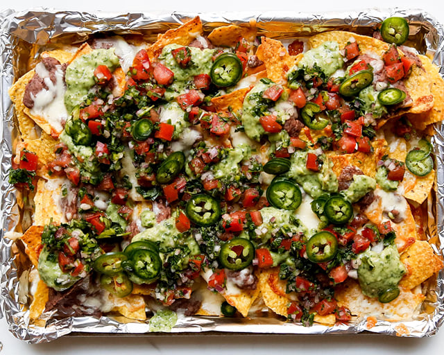 Gourmet Black Bean Nachos