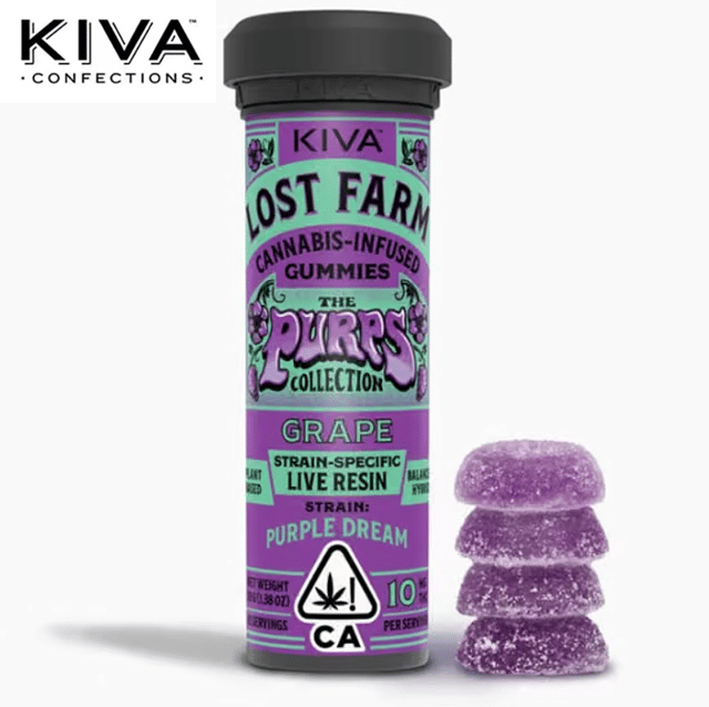 Lost Farm - Grape Gummies - Infused w/ Purple Dream Live Resin - 100mg