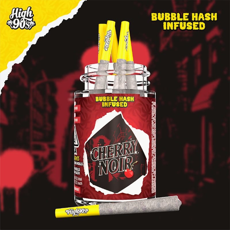 High 90's | .5gx5pk Cherry Noir Bubble Hash Pre-Roll 2.5g - High 90's -  - $24 - Pre-Rolls