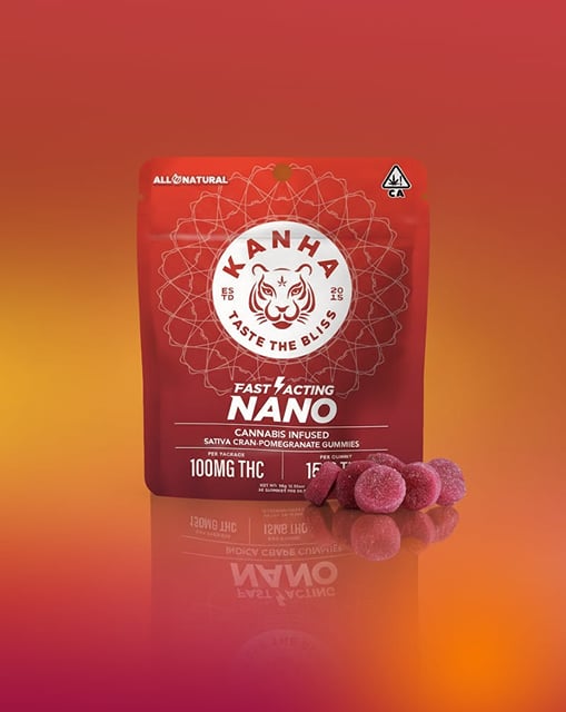 KANHA | NANO | Cran-Pomegranate | Sativa | 100mg THC | 20-pack