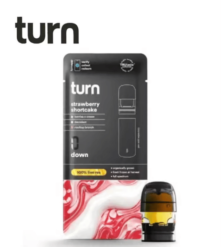 Turn AIO -  Strawberry Shortcake  - Live Resin All In One Vape - 1g