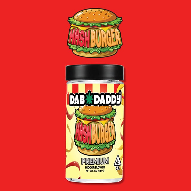 Hash Burger Flower Dab Daddy® 14g Premium Indoor Flower