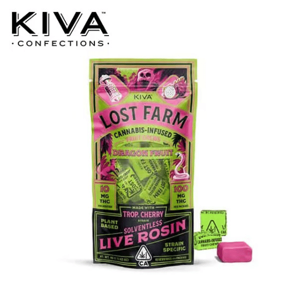 Lost Farm - Lost Farm - Dragon Fruit Chews - Infused w/ Trop. Cherry Live Rosin - 100mg