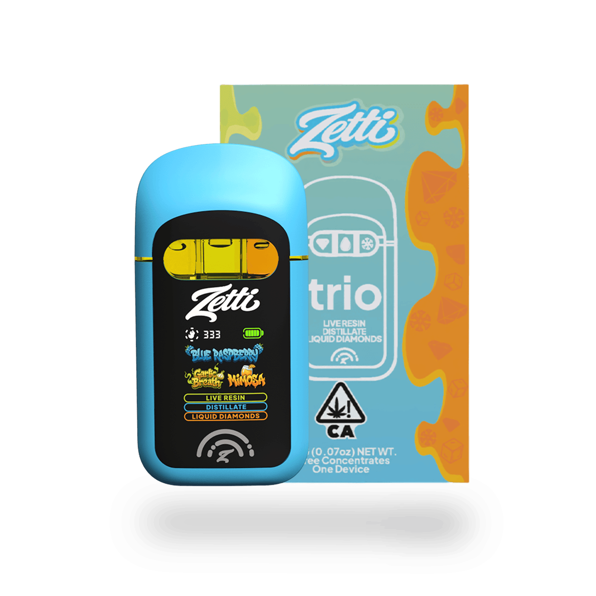 Zetti: Trio - Blue Raspberry