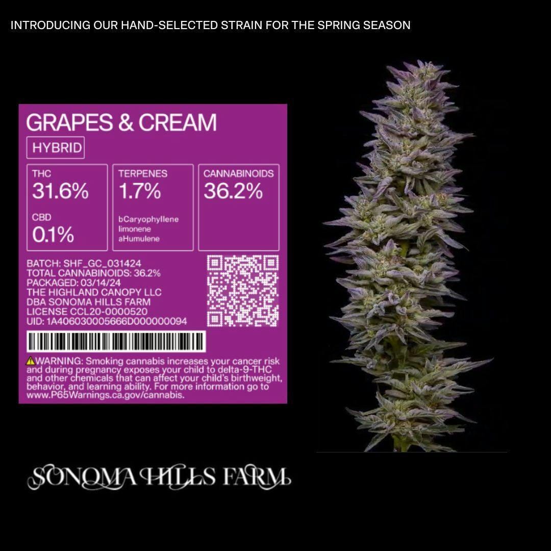 Sonoma Hills Farm: Grapes & Cream