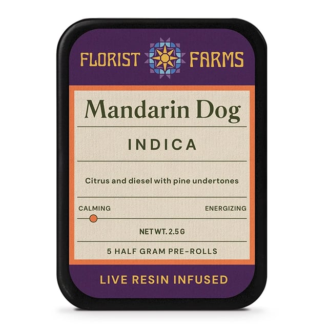 Mandarin Dog infused 2.5g|5pk