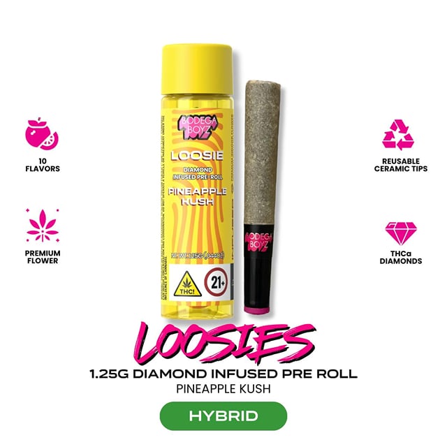 Bodega Boyz | Infused Pre-Roll | 1.25 g | H | Pineapple Kush