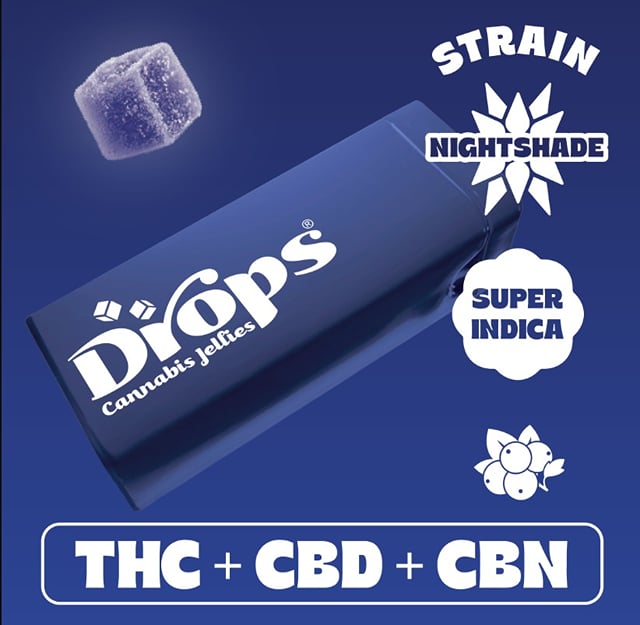 DEEP RELAXATION BLACK CURRANT LIVE ROSIN GUMMIES | 1:1:1 CBD:CBN:THC | DROPS