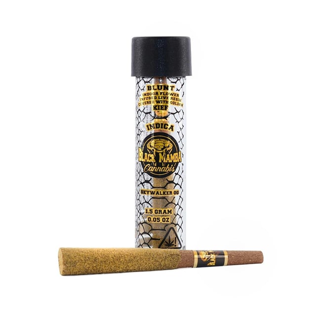 Black Mamba Single Pre-Roll - Raspberry Sherbet - 1.5g - Infused Blunt