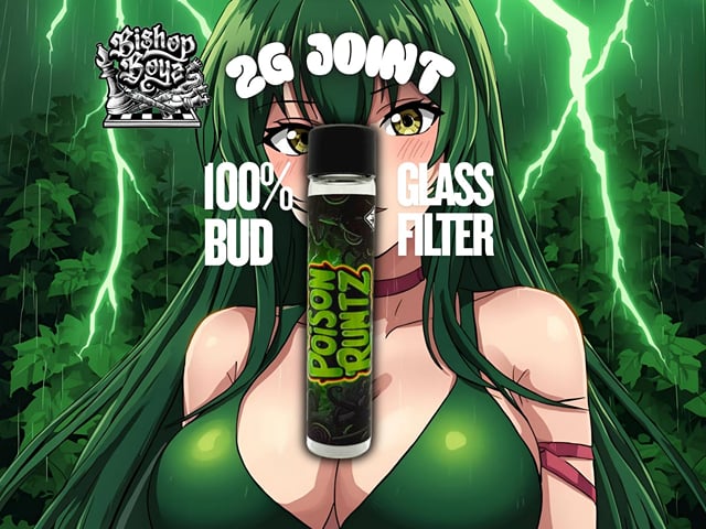 Bishop Boyz 2g All Bud Preroll w/ Glass Tip Poison Runtz