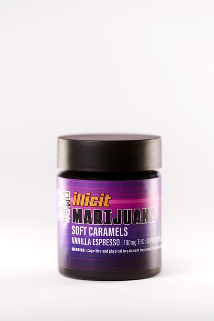 Vanilla Espresso 100 mg Caramels (10pk)