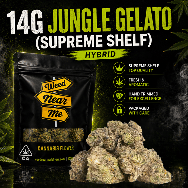 WeedNearMe 14G | Jungle Gelato (Supreme Shelf!)