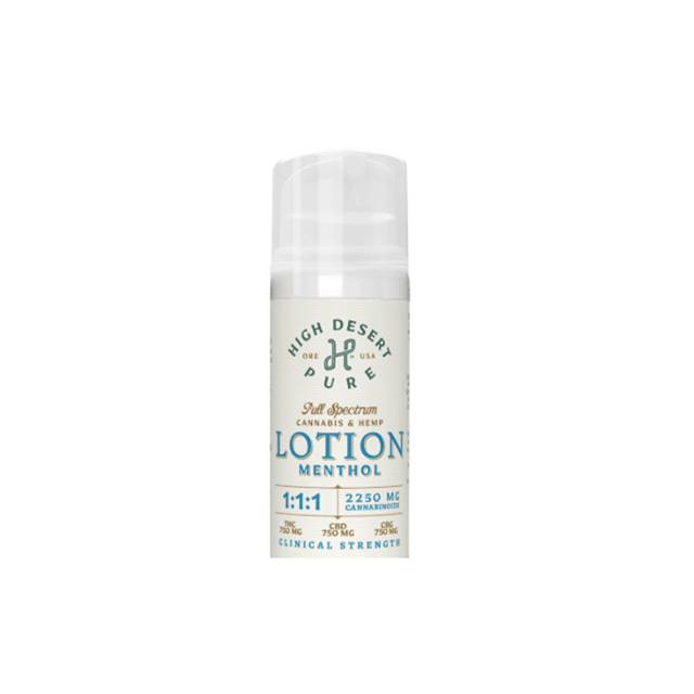 Mentholated Clinical Strength Lotion -THC/CBD/CBG 1:1:1 (3.5oz)