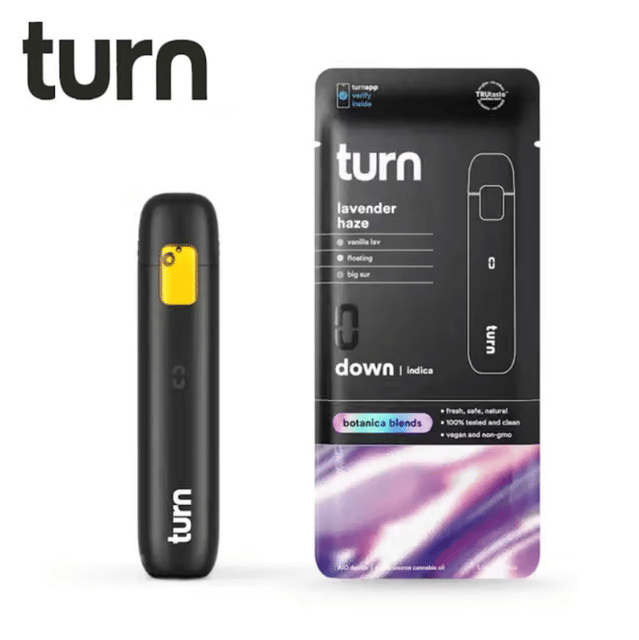 Turn AIO - Lavender Haze - Botanica Blends All In One Vape - 1g