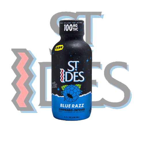 Blue Razz 100mg 4oz. Shot