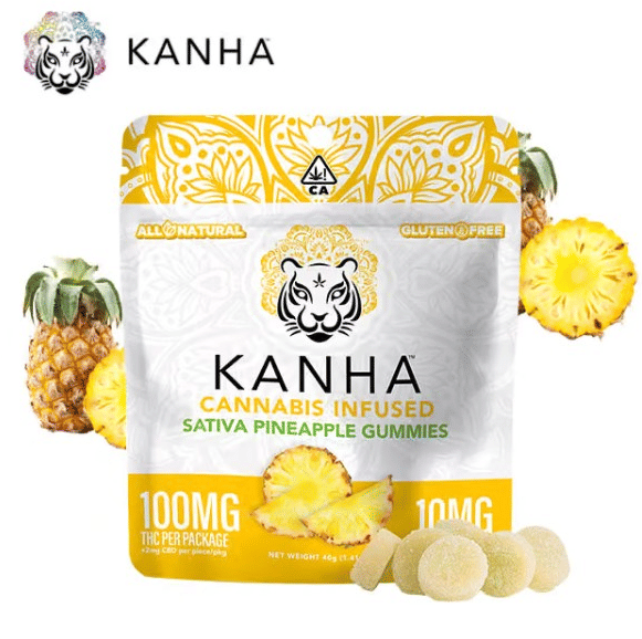 KANHA - Pineapple Gummies - 100mg - KANHA - Pineapple - Gummy - 100mg - $11.99 - Edibles