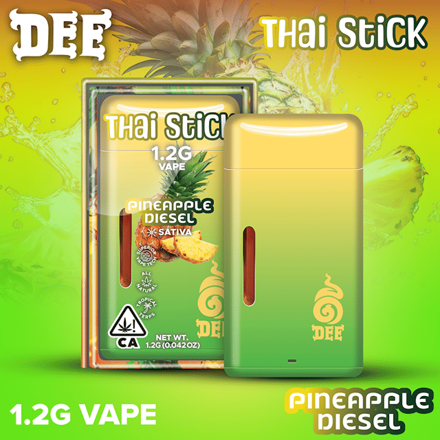 Pineapple Diesel | 1.2g | Disposable Vape | Dee Thai | Sativa